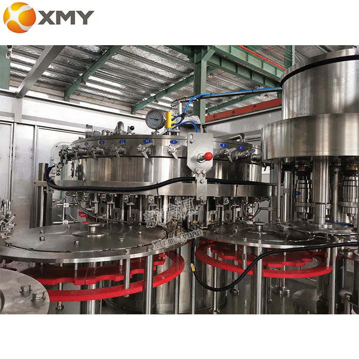 Cadena de producción carbónica del agua máquina de rellenar carbónica automática de los refrescos SUS304 - Carbonatador - foodmachtech