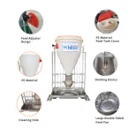 Factory Direct Selling Pig Feed Trough Double Sided Pig Feeder Pig Feeder Automatic - Feeder - foodmachtech