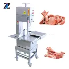 Comercial 330 hueso eléctrico vio para cortar pescado congelado carne congelada cerdo trotones costillas congelados pollo y carne huesos - Máquina de sierra de hueso - foodmachtech