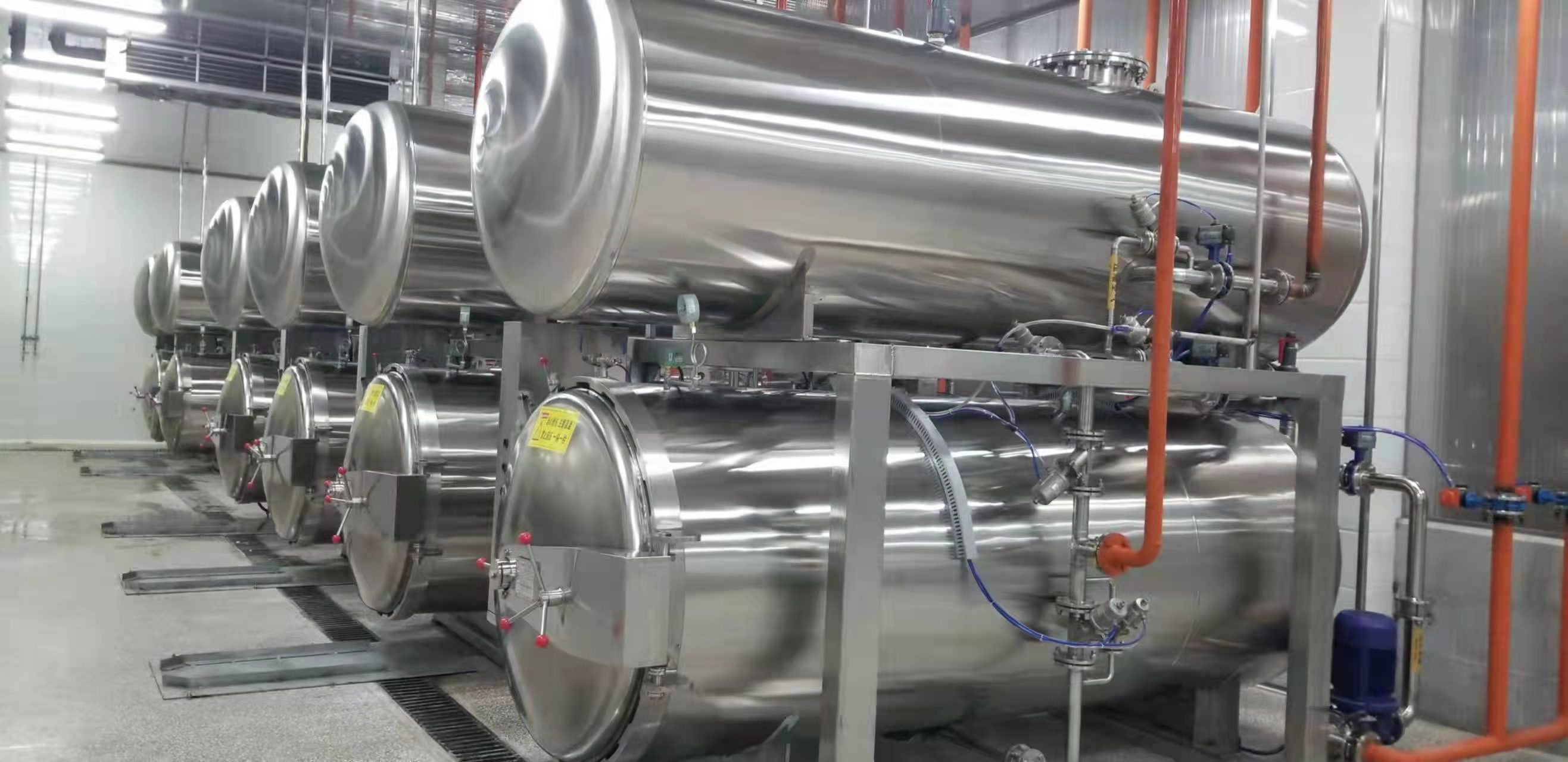 Food Grade Aço Inoxidável Tanque Duplo Esterilização Automática Pot Comercial Alta Temperatura Alta Eficiência Esterilização Chaleira