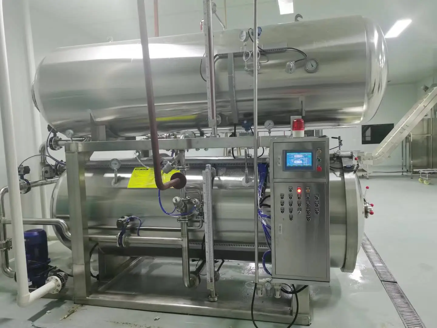 이중 탱크 자동적인 살균 냄비 상업적인 음식 급료 가득 차있는 자동 살균기 - 살균 냄비 - foodmachtech