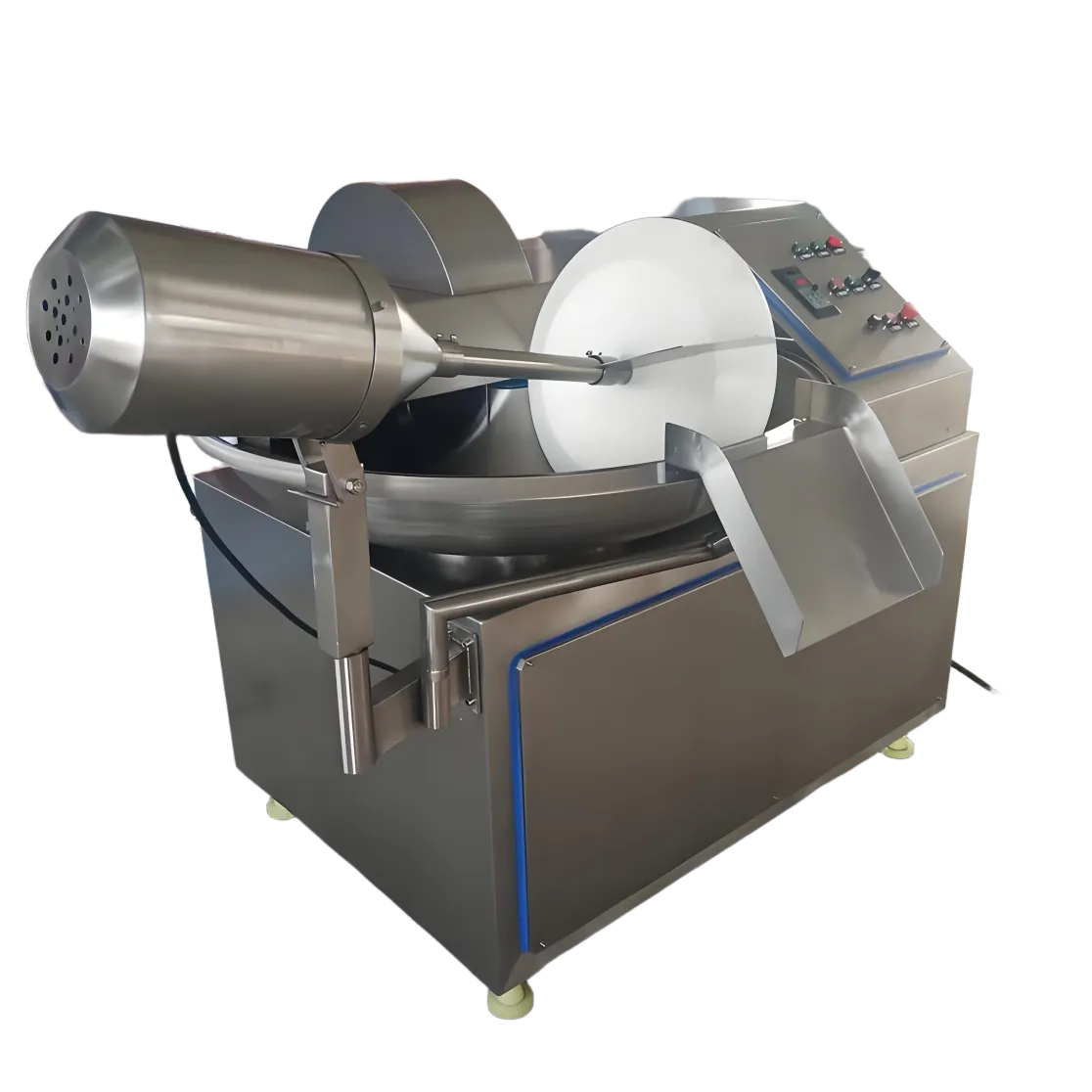 Las cortadoras de carne comerciales de alta eficiencia hacen carne picada e ingredientes de frutas y verduras finamente molidos con facilidad - Cortador de tazón - foodmachtech