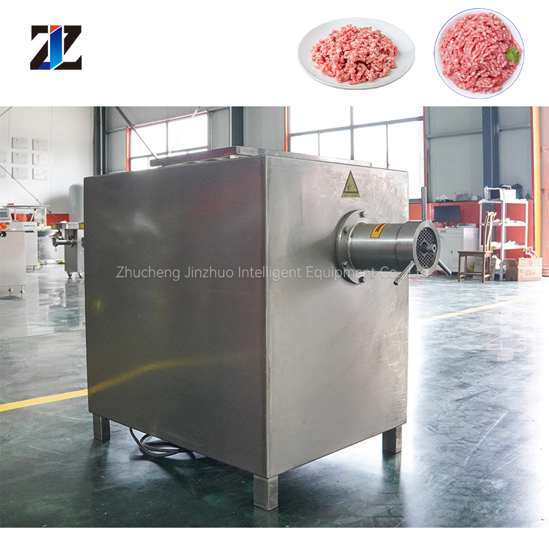 เครื่องบดเนื้อแช่แข็งในเชิงพาณิชย์เครื่องบดเนื้อแนวตั้งกำลังสูงเครื่องบดอาหารสัตว์เลี้ยงอัตโนมัติเต็มรูปแบบเนื้อแช่แข็ง