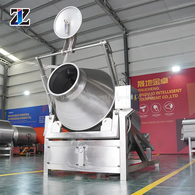Máy nhào lộn chân không thủy lực thích hợp cho toàn bộ gà và cả vịt máy ướp cao cấp tự động hydraul - Cốc lắc - foodmachtech