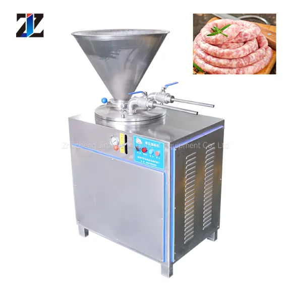 Remplisseur de saucisse hydraulique Équipement de saucisse entièrement automatique Ligne de traitement de saucisse Hachoir à viande Chauffage électrique Jambon Saucisse