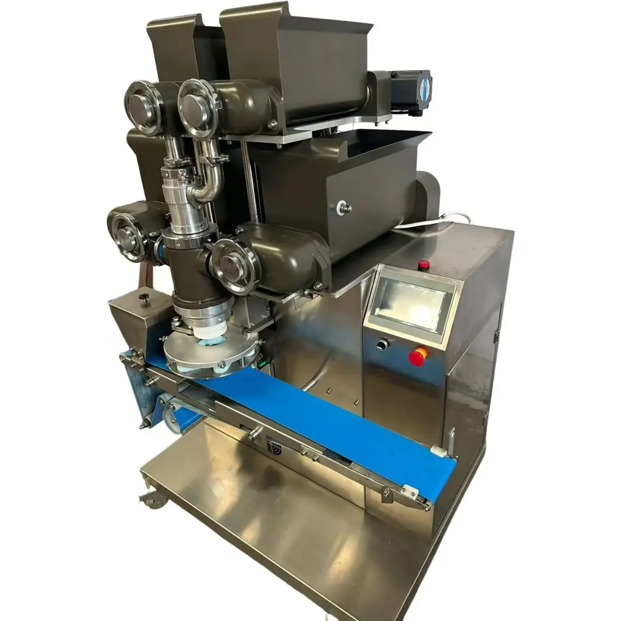 High-speed fully automatic mooncake/Maamoul making machine and pastry/food filling injection equipment for baking production. - Jam Stuffing Machine - foodmachtech