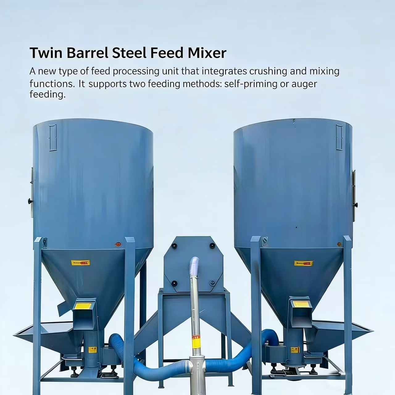 Doppelfass-Stahl-Futter mixer 2T6KW15KW