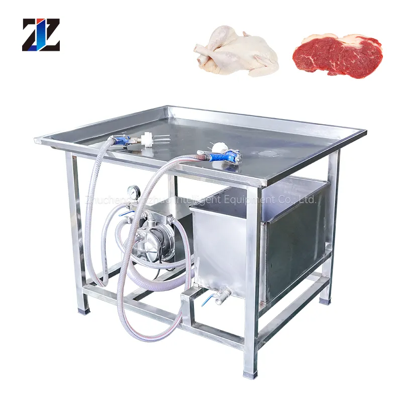 닭고기와 쇠고기 수동 소금물 양념 기계 용 소금물 인젝터 기계 - 식염수 주입 기계 - foodmachtech