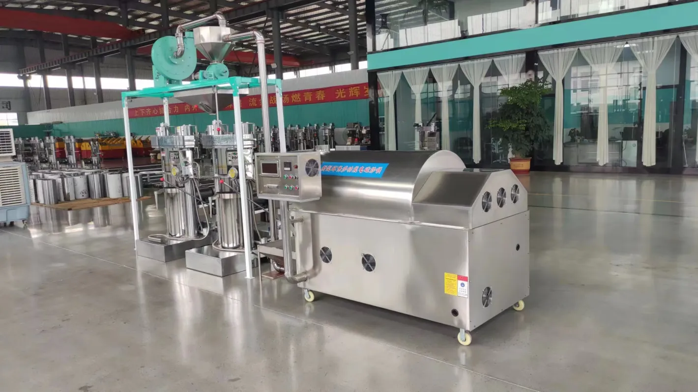 Producción de aceite de sésamo Line - 2 - Prensa hidráulica de aceite - foodmachtech