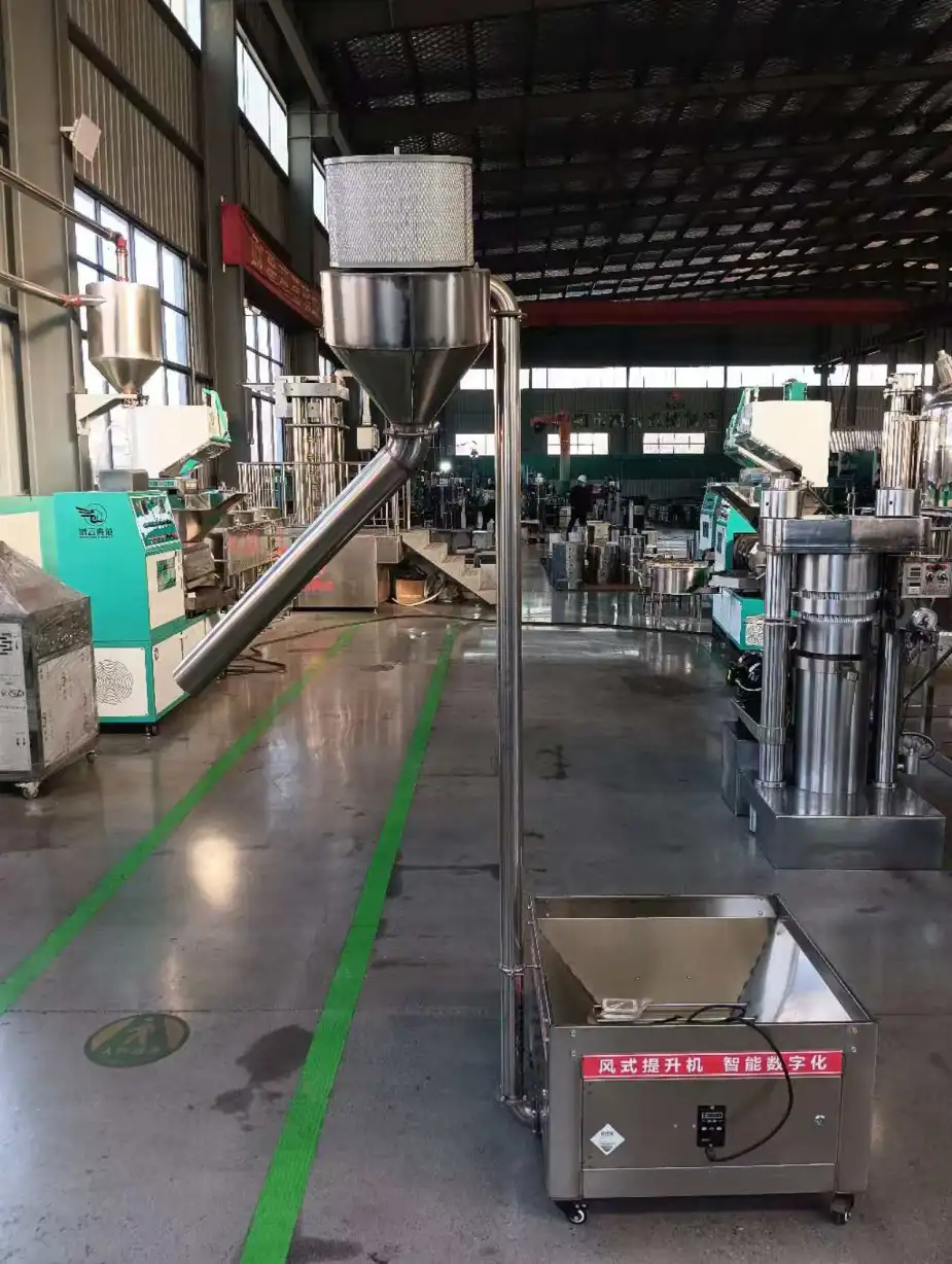 Transportador pneumático-300 - Parafuso óleo imprensa - foodmachtech