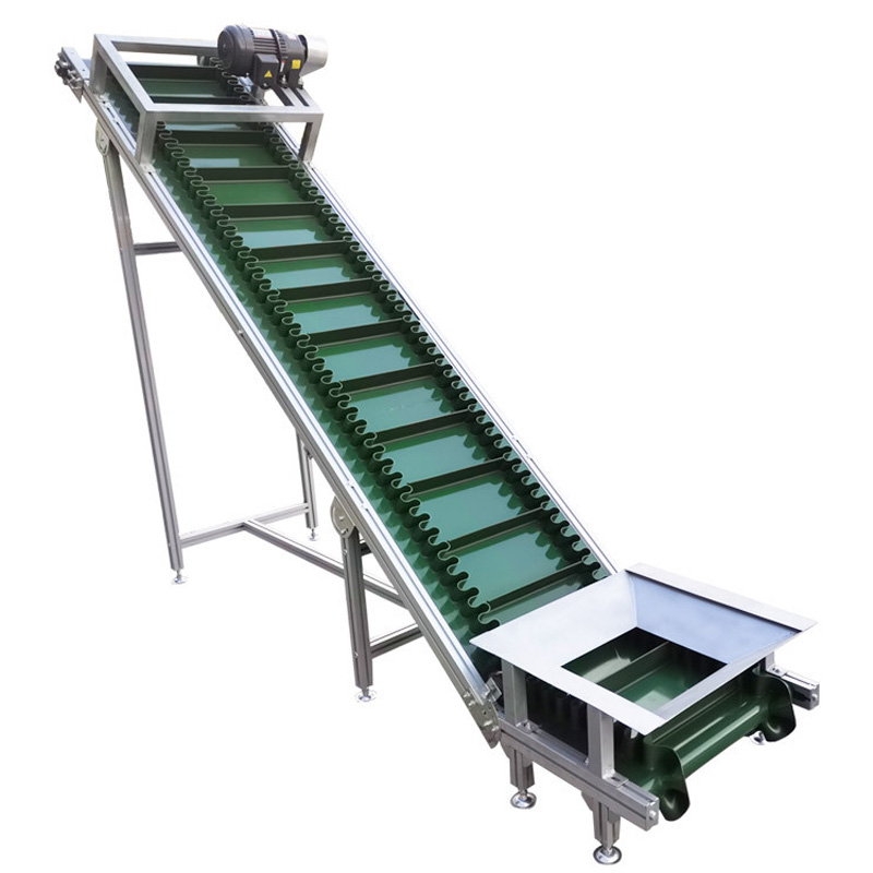 Belt conveyor for loading and unloading, anti-slip belt lifting and conveying equipment, stable operation