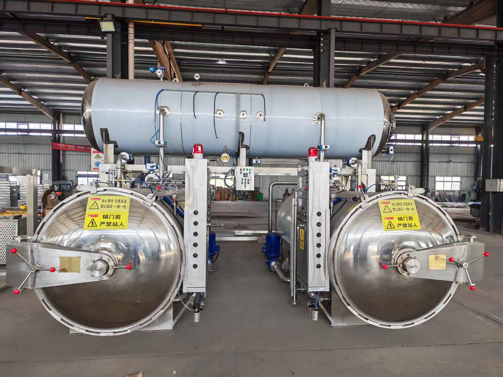 Doble pote baño de agua sterilizaer con un tanque de agua