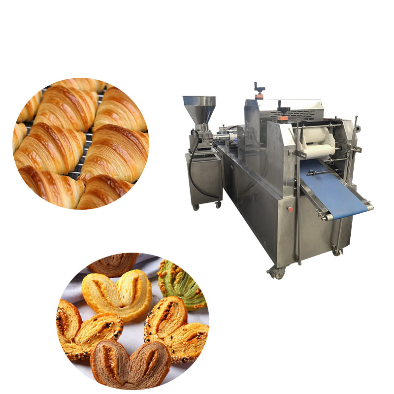 食品加工機械: 食品生産ラインで使用されるペストリーシート製造機。