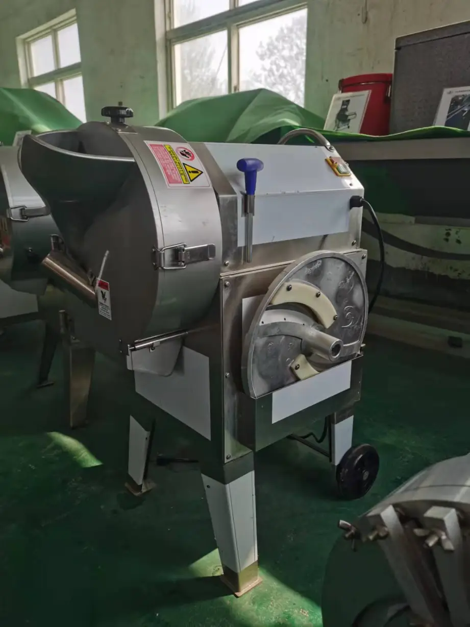 A machine for shredding, slicing and dicing tree root and stem vegetables. - Vegetable Cutter - foodmachtech