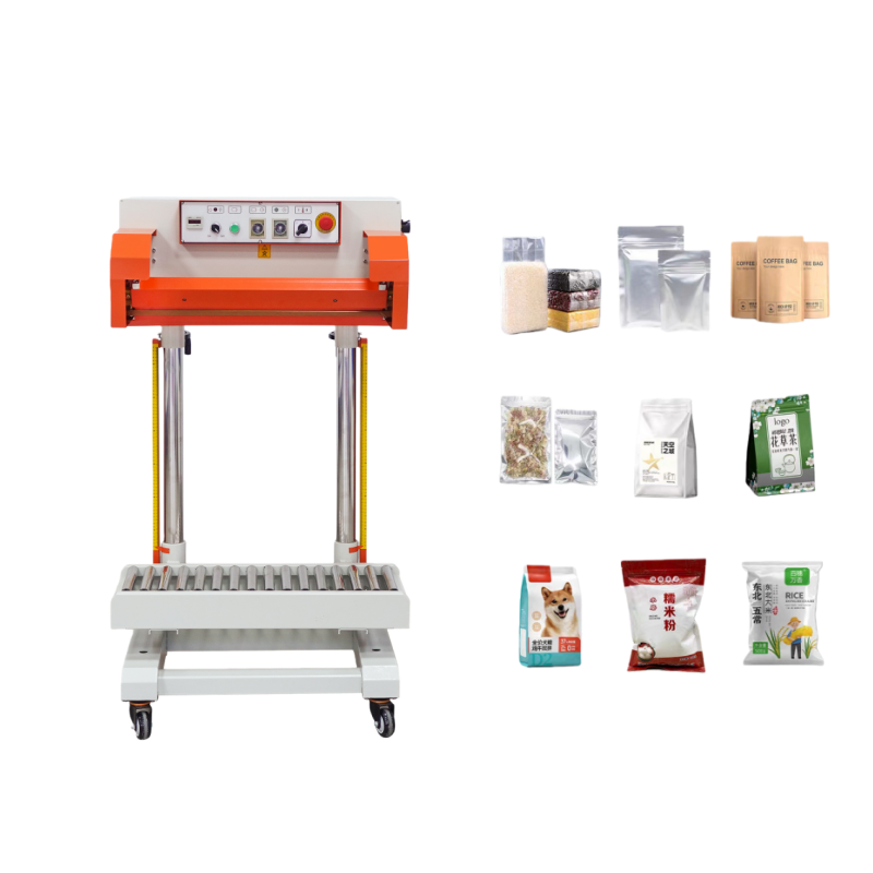 Máquina de selagem contínua vertical automática industrial (para selagem e embalagem grandes sacos plásticos) 。