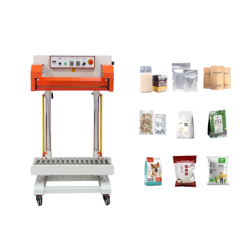 Industrial automatic vertical continuous sealing machine (for large plastic bag sealing and packaging)。 - Sealing Machine - foodmachtech