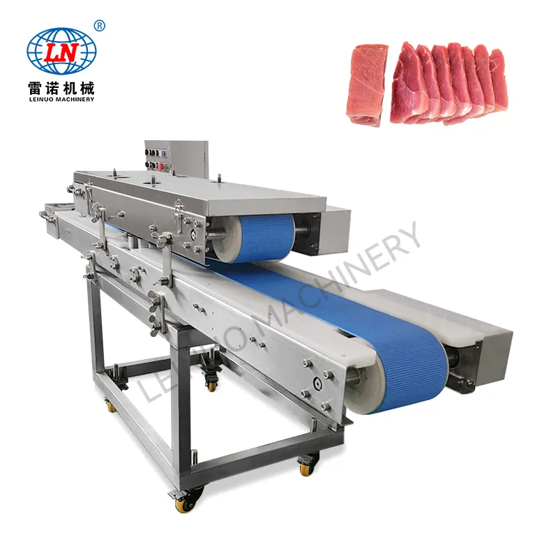 Máy cắt thịt tươi hai kênh hiệu quả cao bằng thép không gỉ với lưỡi dao nhập khẩu để cắt lát cực mỏng - Máy thái thịt - foodmachtech