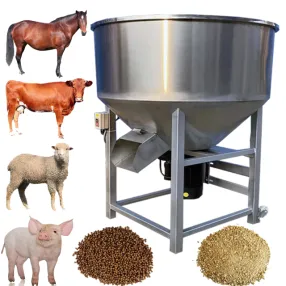 Mezcladora de alimentación vertical Mezclador de alimentación de granja Maquinaria de mezcla de alimentación eficiente