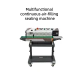 Continuous Vacuum Nitrogen Filling Sealing Machine LF-1080 Nitrogen Filling and Preservation Food Sealing Machine, Vacuum Pumpin - Sealing Machine - foodmachtech