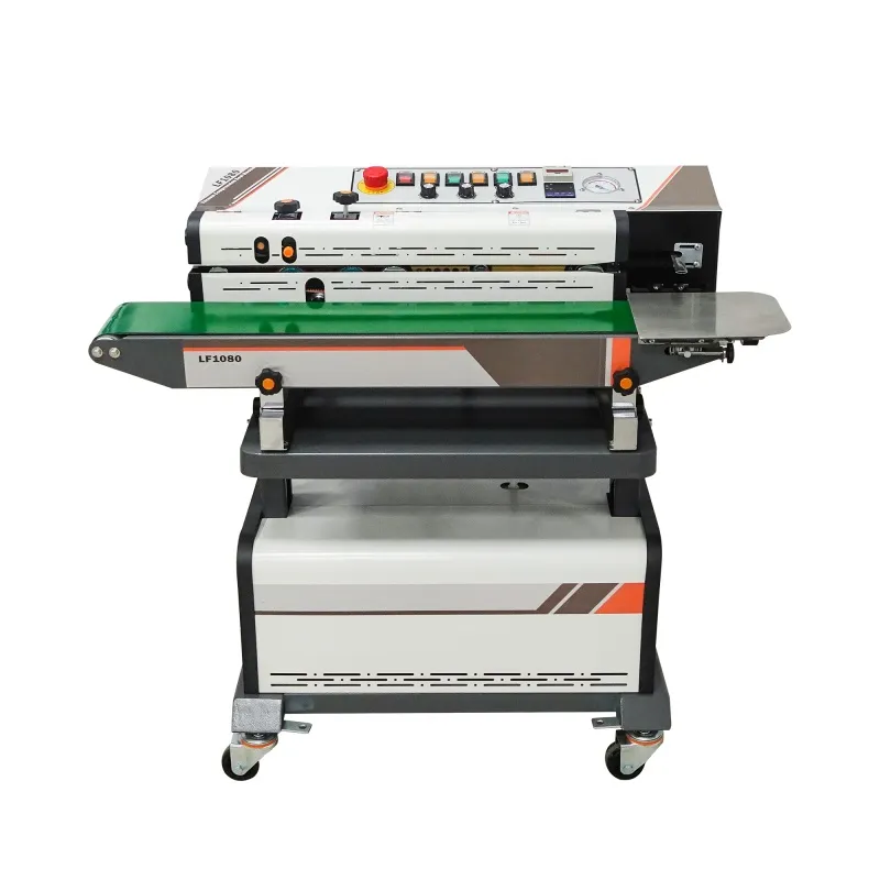 Continuous Vacuum Nitrogen Filling Sealing Machine LF-1080 Nitrogen Filling and Preservation Food Sealing Machine, Vacuum Pumpin - Sealing Machine - foodmachtech