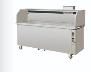 Sles e anoege uoeond ae yo-Carrello per barbecue a purificazione senza fumo con ventosa piatta