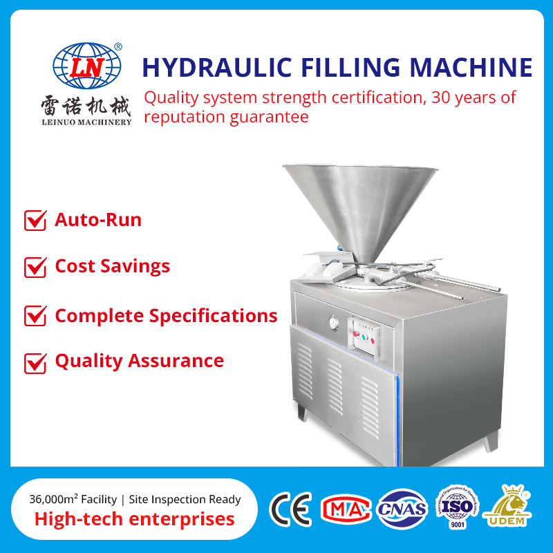 Гидравлическая разливочная машина fast sausag Двойное наполнение Автоматическая операция быстрого наполнения Колбаса Писака делая машину