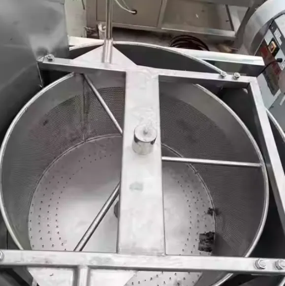 Especial para Food Processing Factory Top Descarga Deoiling Máquina Auto Descarregamento Rotary Secagem & Deoiling Máquina Integrada