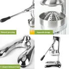 Nuevo exprimidor manual de cocina para el hogar, Exprimidor de hierro fundido multifuncional, Desmontaje rápido y fruta de acero inoxidable lavable Pres - Exprimidor - foodmachtech