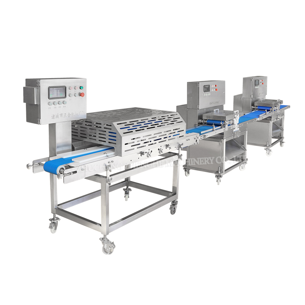Bridge Machine Beef High Efficiency chicken duck pork beef Meat dicing production line ...