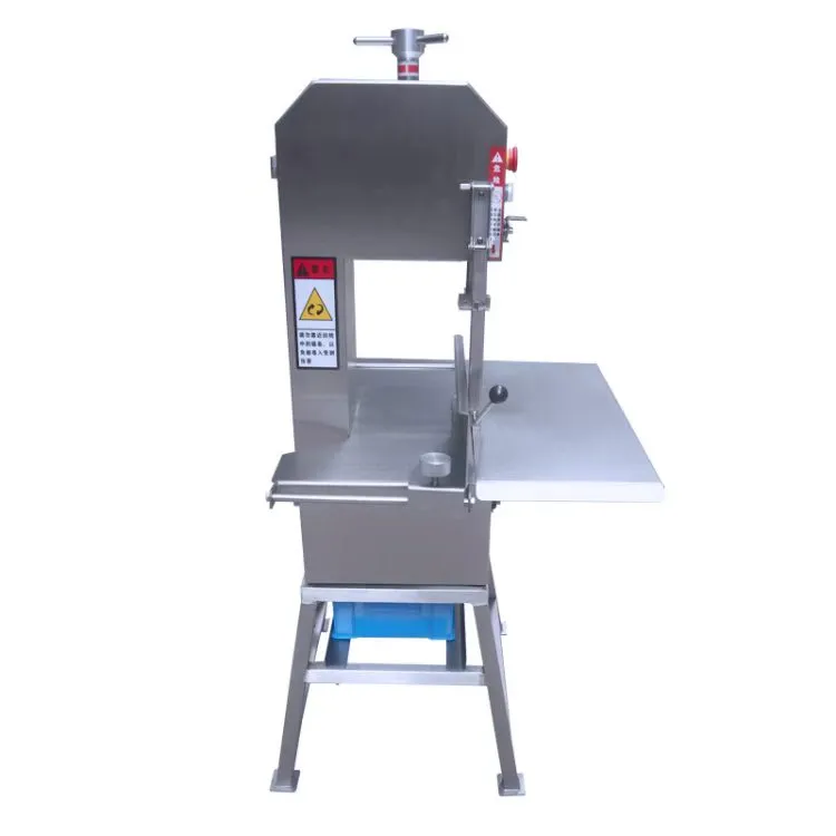 Carne de ovelha comercial viu osso máquina, carne de porco costela congelada, porco casco corte máquina. Corte multifuncional do aço inoxidável - Serra de fita - foodmachtech