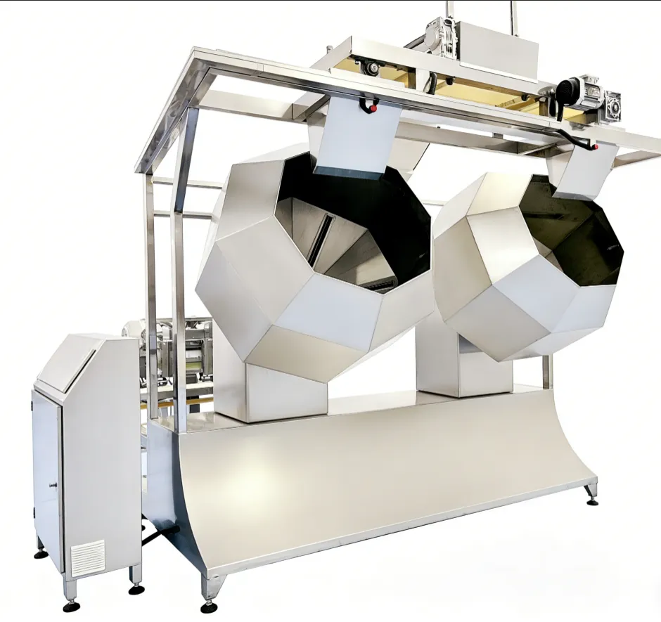 HY-BLJ-2 Octogonal Mistura Sistema Tempero Mixer - Equipamento processamento snack picante - foodmachtech