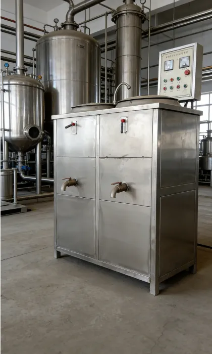 Caldera inteligente comercial del producto de la haba del control de la temperatura del tanque de cocina dual de la leche de soja de la eficacia alta - Equipo de procesamiento de productos de soja - foodmachtech