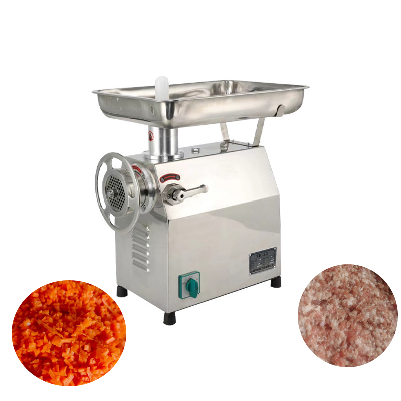 Le hachoir à viande automatique électrique en acier inoxydable convient à la restauration, à l'utilisation domestique et au traitement à petite échelle