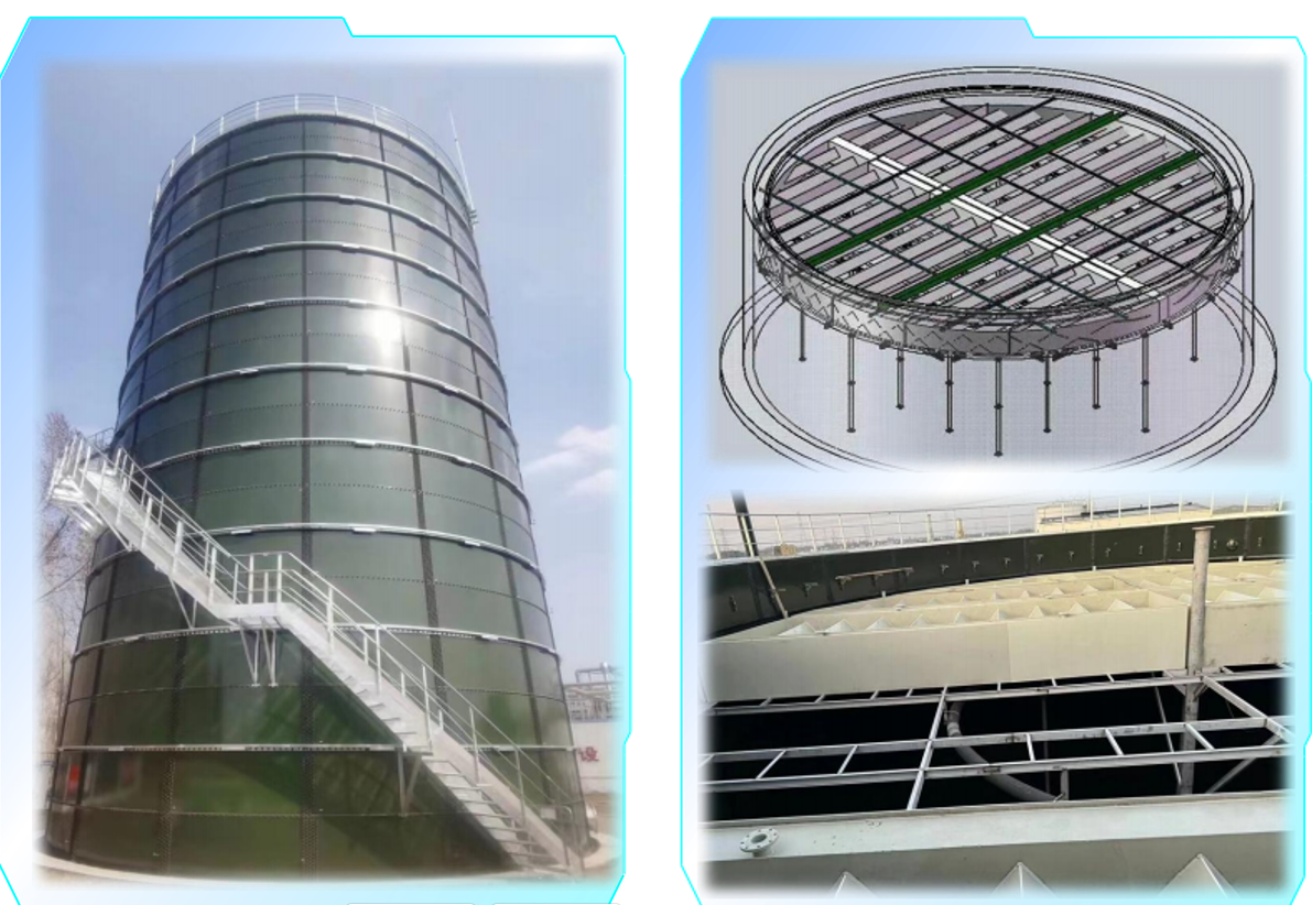 Tanque de digestor de biogás