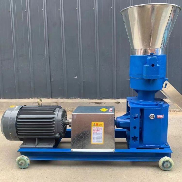 电动动物鸡牛马饲料制粒机造粒机木屑颗粒机