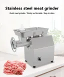 Máy xay thịt bằng thép không gỉ Tự động chạy điện mới 250 kg/giờ Công suất phục vụ ăn uống gia dụng quy mô nhỏ Bảo hành 1 năm - Máy Nghiền - foodmachtech