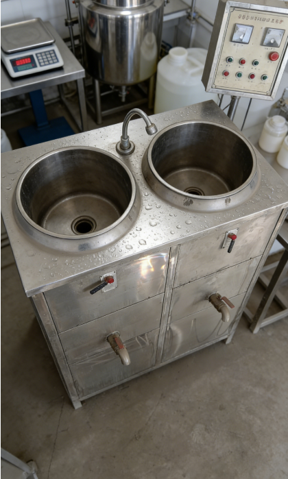 Dual Soy Milk Cooking Tank Food Grade Stainless Steel Commercial Soy Milk Boiler