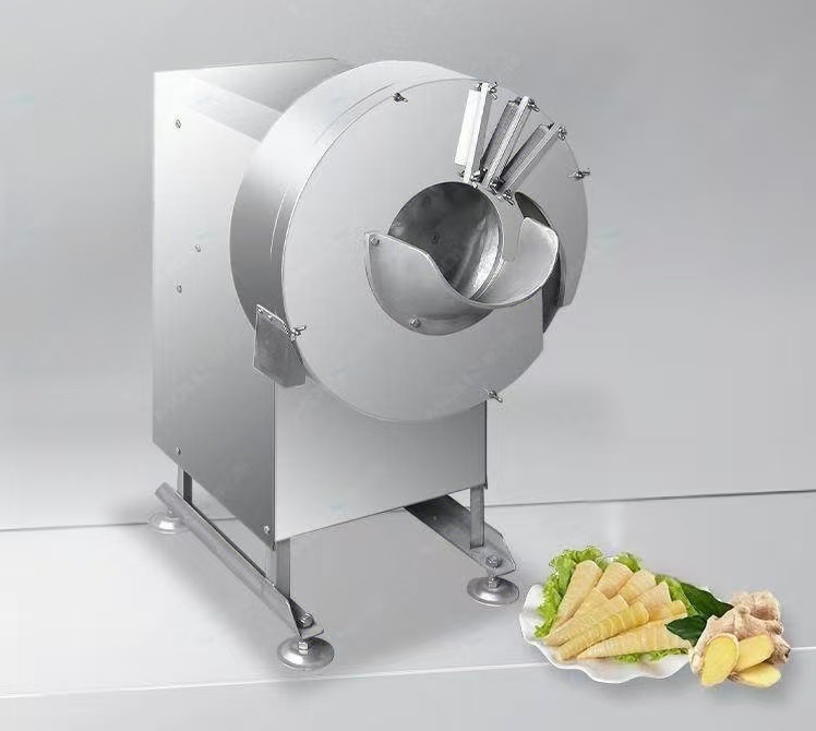 Alface fatiada e triturada, batata, cenoura, broto de bambu, gengibre triturar máquina.