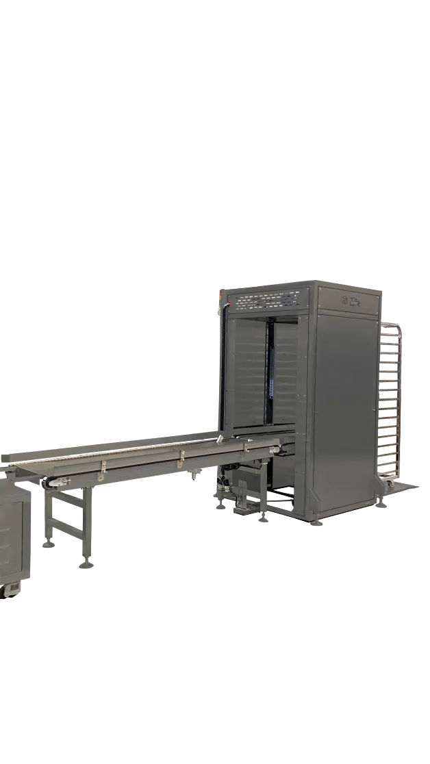 Stainless Steel Automatic Loader Automated Tray Loading Machine for Bakery Food Processing Lines Saves Manpower - Conveyor Belt - foodmachtech