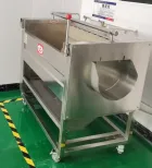 Commercial sweet potato brush roller cleaning machine large radish and potato peeling and cleaning equipment root vegetable .. - Cleaning Machine - foodmachtech