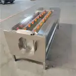 Commercial sweet potato brush roller cleaning machine large radish and potato peeling and cleaning equipment root vegetable .. - Cleaning Machine - foodmachtech