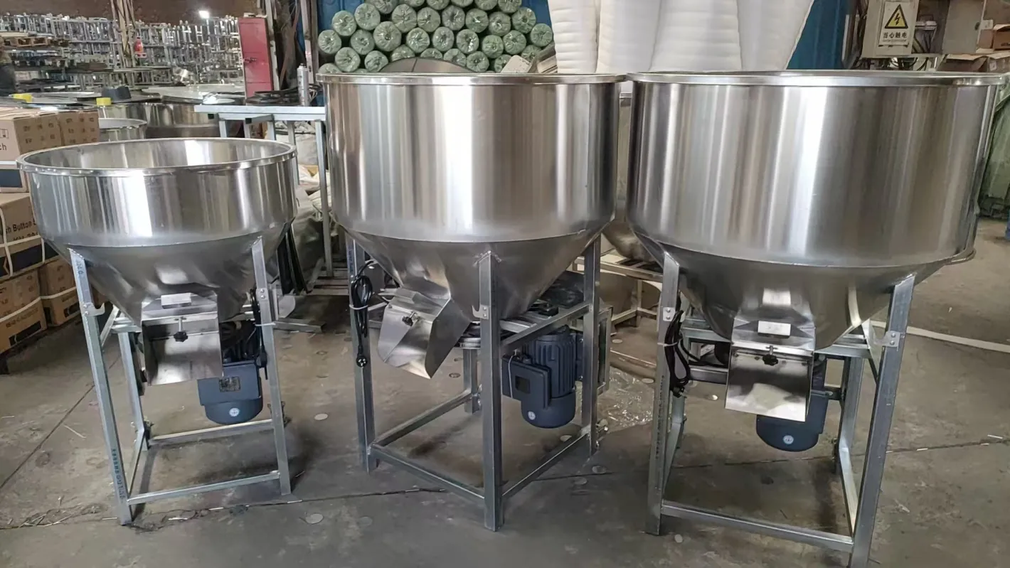 Farm Animal Feed Mixer Poultry Farming Vertical Stainless Steel Wet and Dry Feed Mixer50 - Mixer - foodmachtech