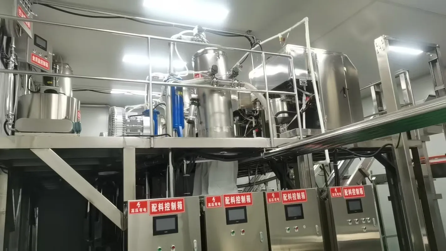 Línea de producción de tiras picantes completamente automática - Extrusora - foodmachtech