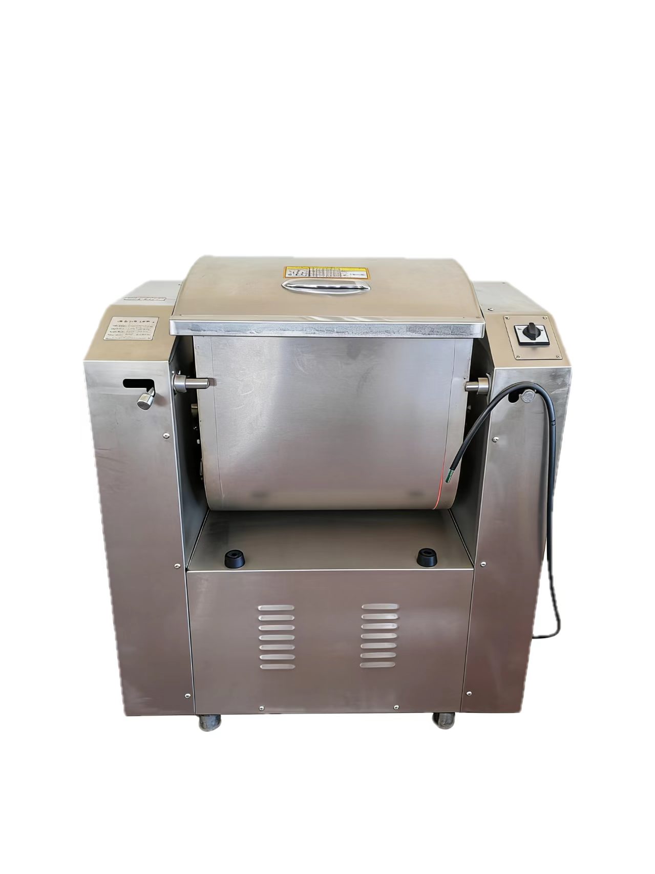 全自動大型/小型商用サイレントドミキサーステンレス鋼バンショップ練り機小麦粉混合機