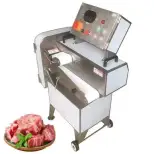 肉のセグメント化とダイシングのための市販のポークリブ切断機、食品工場のための冷凍調理肉ダイシングマシン - 骨のこぎりマシン - foodmachtech