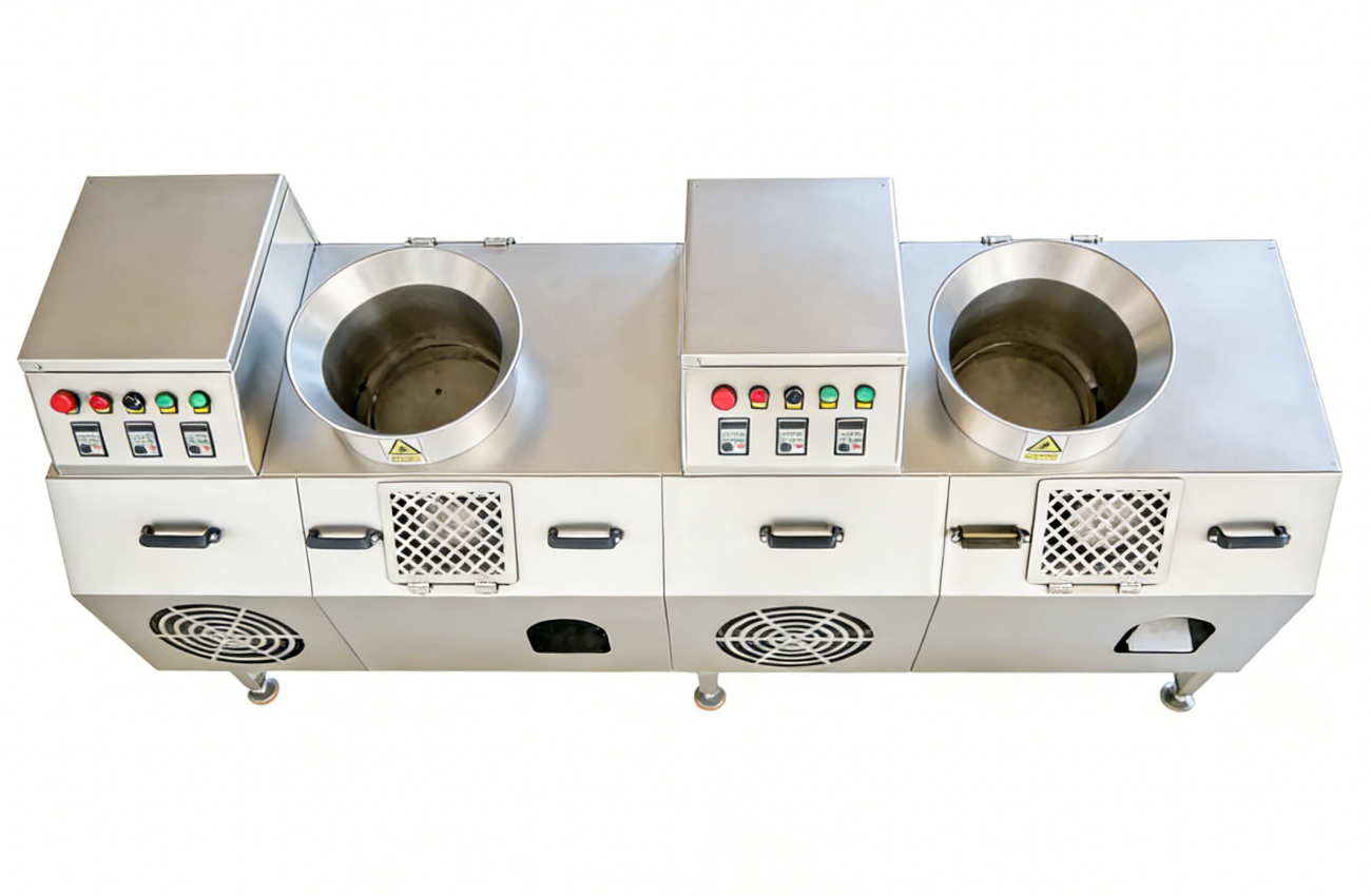 Equipo de tira picante Máquina de alimentación de polvo de doble tornillo