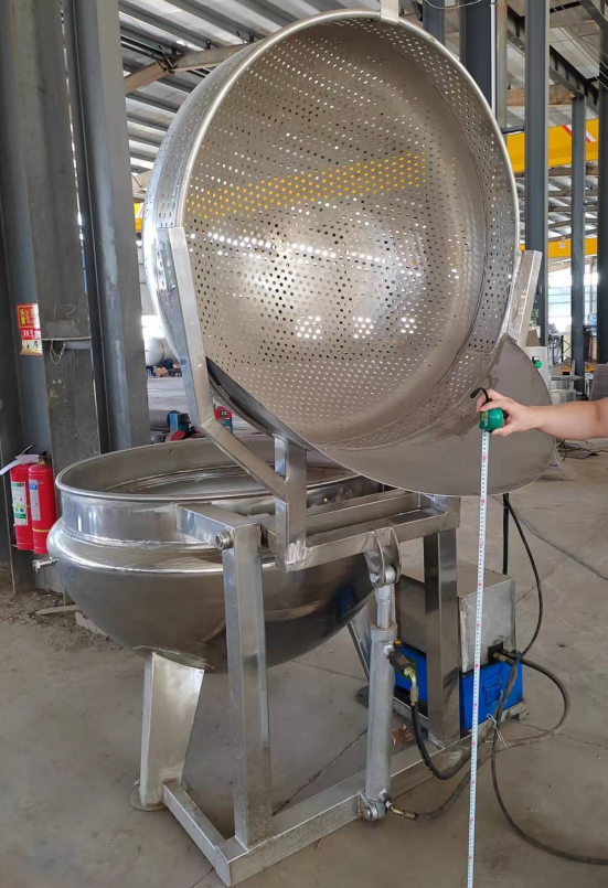 Spessita a doppio strato Isolato Grande Pentola Commerciale Trasformazione Alimentari a Vapore e Pentola