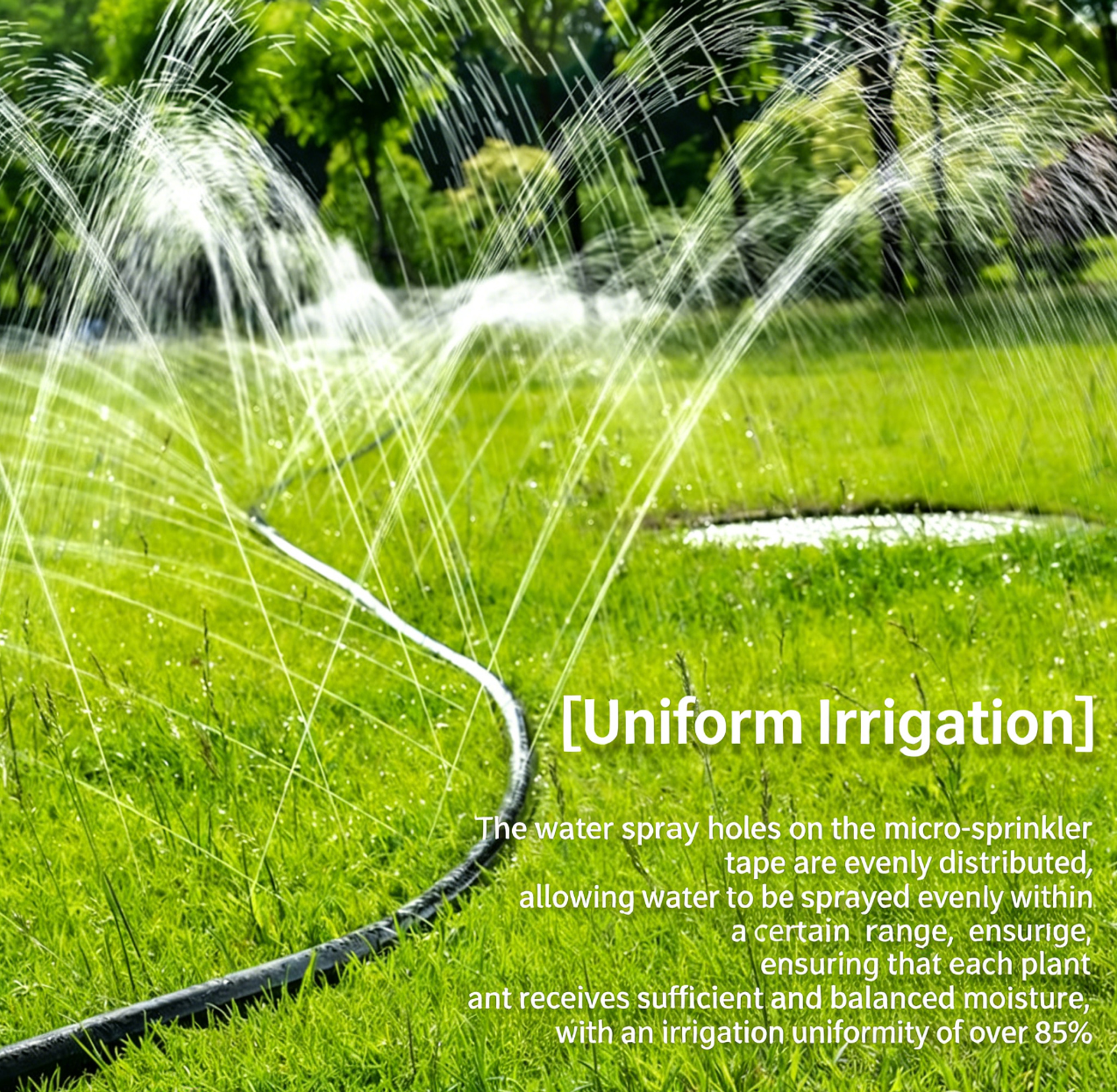 Thickened precise crop care 3-inch PE Water-Saving Agricultural Irrigation Hose
