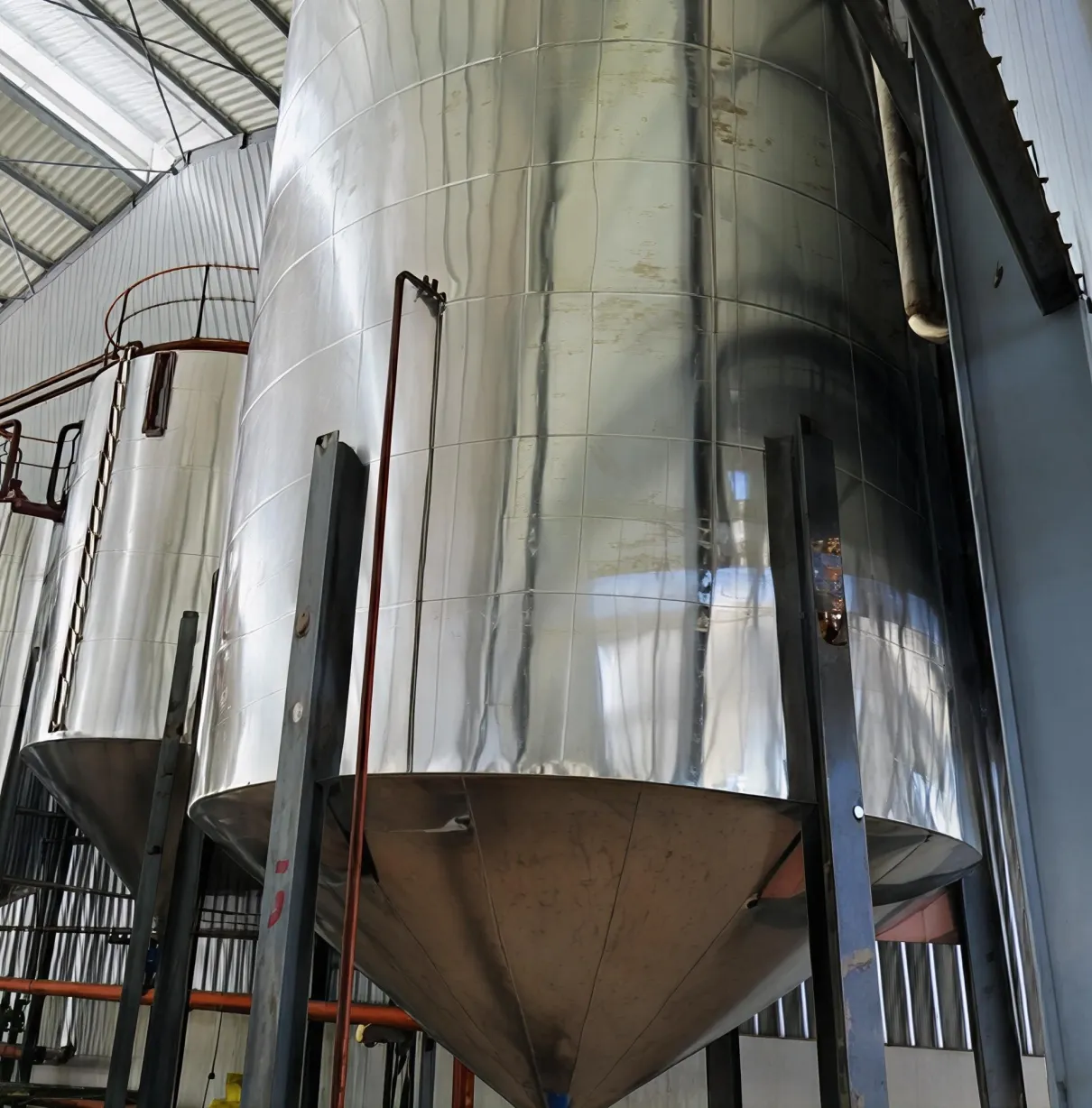 Tanque vertical do clarificador do óleo com agitador 10 toneladas/H - Equipamento processamento produtos soja - foodmachtech