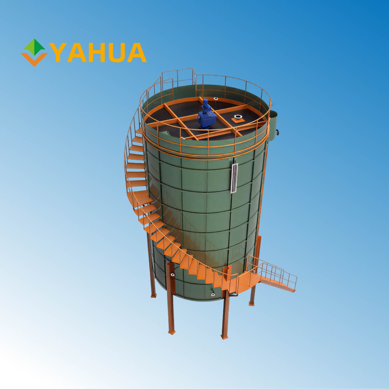 Vertical Oil Clarifier Settling Tank with Stirrer 10 Tons/H